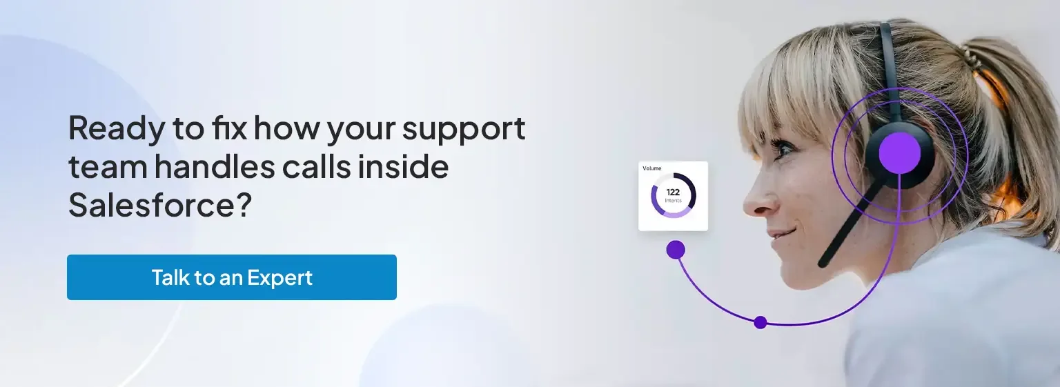 AI-powered Salesforce calling solution to manage customer support calls efficiently