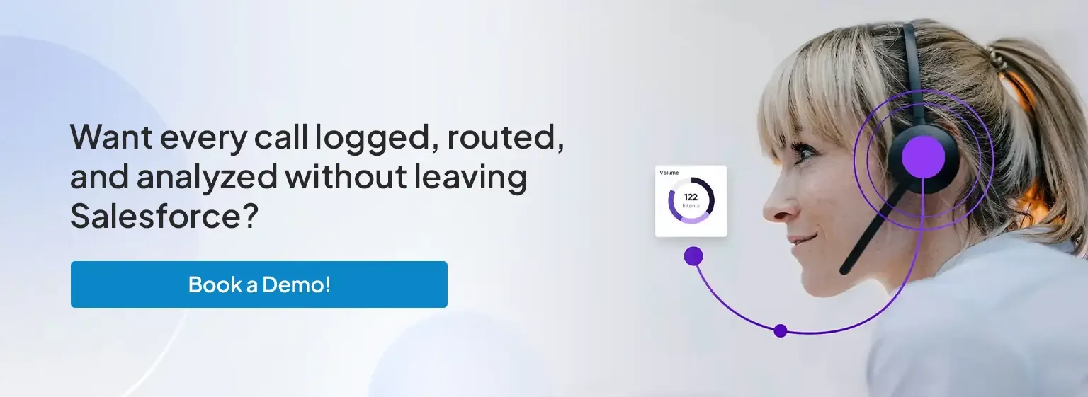 Salesforce CTI solution for automated call logging, intelligent routing, and call analytics