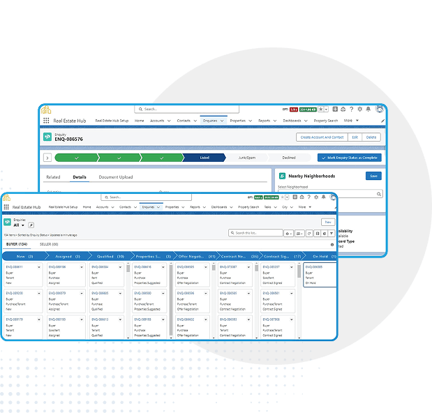 real estate call center salesforce